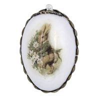 Jajko Akrylowe Dekoracyjne na Wielkanoc - Uroczy Zając