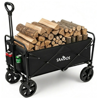 Wózek transportowy składany turystyczny ogrodowy plażowy koła terenowe 120L