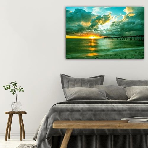 Deco Panel, Molo i zachód słońca 3 60x40 na Arena.pl