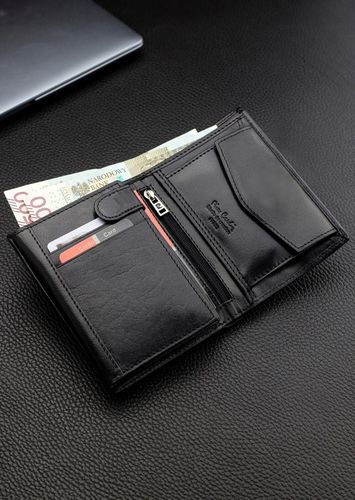 Portfel Męski Pierre Cardin Skórzany Czarny Pojemny RFID Torebka Certyfikat na Arena.pl