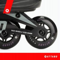 Rolki damskie ATTABO Bricker 37 fitness ABEC-7 KÓŁKA 80mm ALUMINIOWA PŁOZA