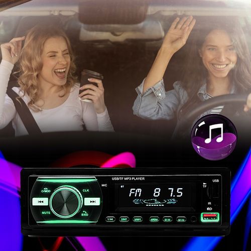 RADIO SAMOCHODOWE BLUETOOTH 1-DIN 2X USB AUX MP3 CZYTNIK KART SD LCD na Arena.pl