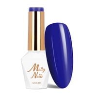 Lakier hybrydowy LED/UV Gel Polish MollyNails Power Flower Nr 727 Blue 8g