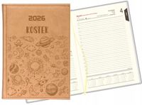 KALENDARZ książkowy dzienny A5 2026 z twoim grawerem nazwiskiem różne wzory