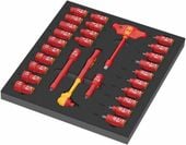 wkładka piankowa 9726 grzech.zyklop 3/8'' vde+nasadki 28cz. - w05150116001