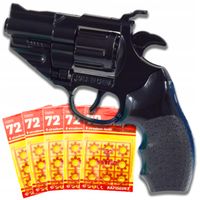 PISTOLET NA SPŁONKĘ 5x72szt KAPISZONY METALOWY REWOLWER DLA DZIECI GRATIS