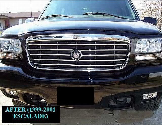 99-00 1999 2000 CADILLAC ESCALADE - LIstwy chrom grill chromowane na atra zdjęcie 2