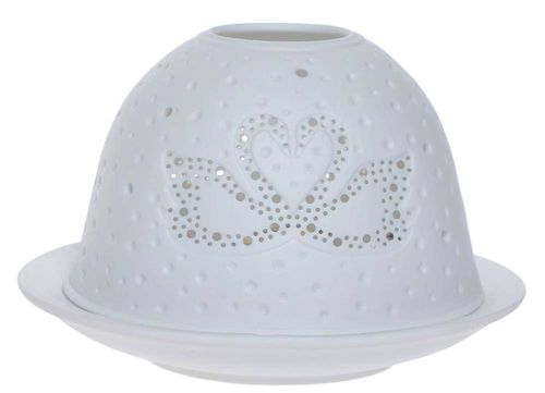 Lampion porcelanowy z łabędziami na Arena.pl