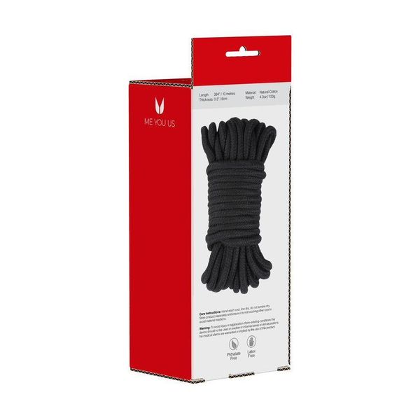Me You Us Tie Me Up Rope Black 10M zdjęcie 4