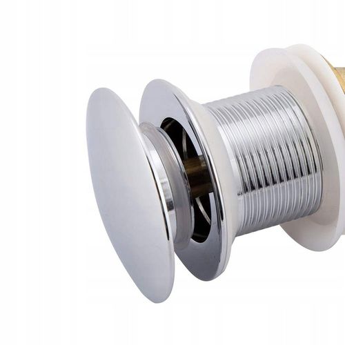 KOREK UMYWALKOWY AUTOMATYCZNY BEZ PRZELEWU klik klak SREBRNY na Arena.pl