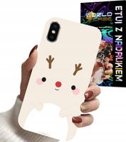 ETUI CASE DO IPHONE X / XS - ŚWIĄTECZNE WZORY RENIFER MIKOŁAJ ŚWIĘTA