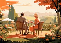 Plakat 42x29,7cm Retro Randka