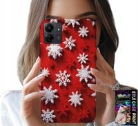 ETUI DO XIAOMI POCO C65 - PŁATKI ŚNIEGU, ŚNIEG, GWIAZDKI, ŚWIĘTA