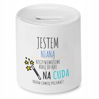 Dla Niani Opiekunki Prezent Skarbonka Jestem Z Nadrukiem Ze Zdjęciem