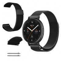 Pasek do Amazfit Active Max metalowy bransoleta opaska 22mm czarny mocny