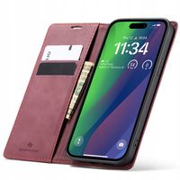 ELEGANCKIE ETUI Z KLAPKĄ SPACECASE WALLET SKÓRZANE CASE DO IPHONE 15