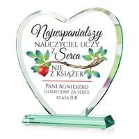 Prezent dla nauczyciela PODZIĘKOWANIE na ZAKOŃCZENIE ROKU statuetka serce