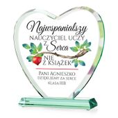 Prezent dla nauczyciela PODZIĘKOWANIE na ZAKOŃCZENIE ROKU statuetka serce