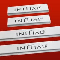 Listwa progowa RENAULT TALISMAN  INITIALE Stal nierdzewna 304 mat z czarnym