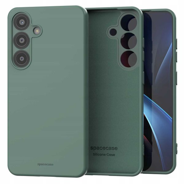 Spacecase Silicone Case 3.0 Galaxy S25 Dark Green zdjęcie 3