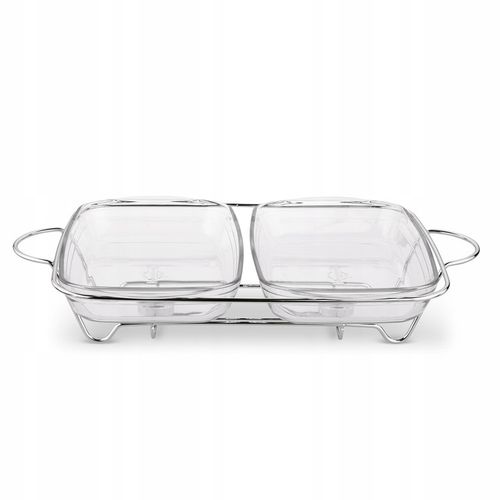 NACZYNIA SZKLANE na podgrzewaczu prostokątne Tadar Longa 2 x 2 l na Arena.pl