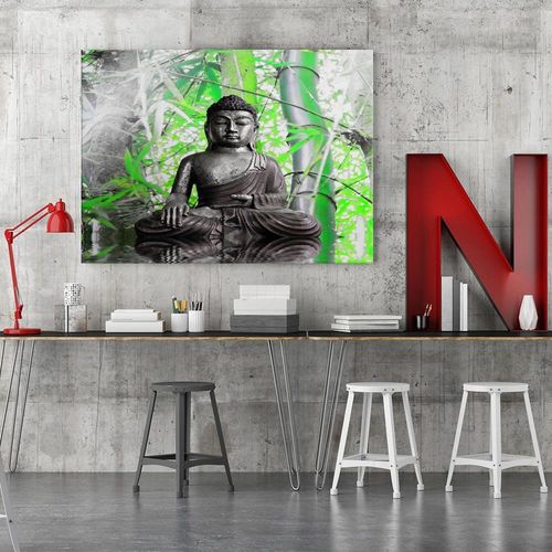 Obraz na płótnie - Canvas, Budda i bambusy 1 90x60 na Arena.pl