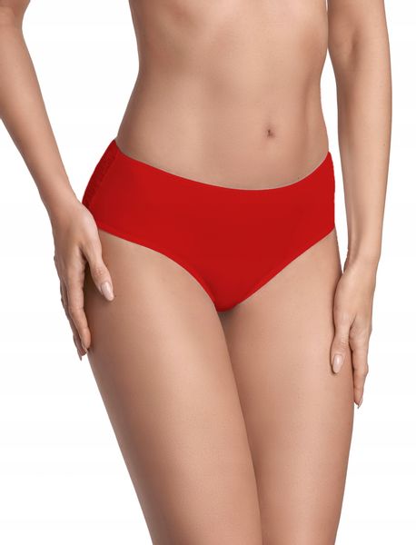 Ewana 065 Koronkowe Oryginalne Figi Czerwony XL zdjęcie 4