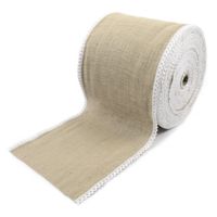 Bieżnik jutowy z koronką 30cm - na metry - model 1