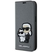 Etui Karl Lagerfeld do iPhone 15, iPhone 14, iPhone 13, Srebrny
