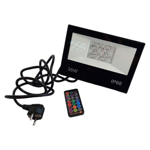 Reflektor LED Zewnętrzny RGB 35W 3500LM 12 kolorów na Arena.pl
