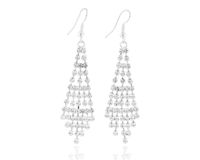 Kolczyki na biglu rozszerzane srebrne 6,5 cm