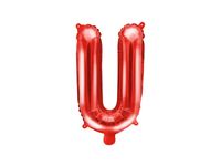 Balon foliowy litera U czerwona 35cm 1szt