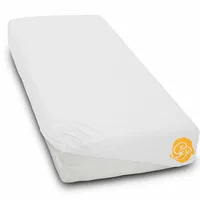 Prześcieradło bawełniane JERSEY 120x200cm BIAŁY