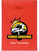 STYLOWY kalendarz POMOC DROGOWA A4 2026 KSIĄŻKOWY PLANER TYGODNIOWY
