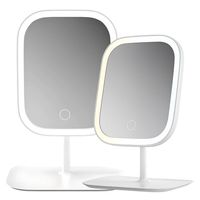 Lusterko LED lustro jednostronne prostokątne białe