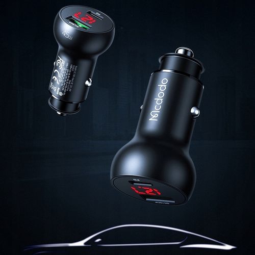 MCDODO ŁADOWARKA SAMOCHODOWA USB/USB-C PD 45W LCD na Arena.pl