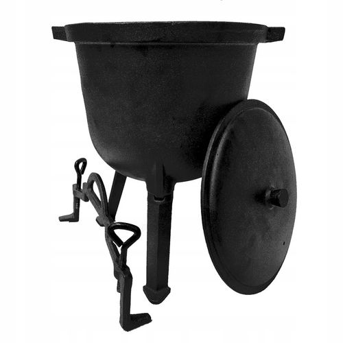 Kociołek myśliwski żeliwny Emaliowany 11L garnek ognisko grill na Arena.pl