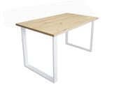 Stół do salonu kuchni 70x120x28 LOFT biały Dąb Craft