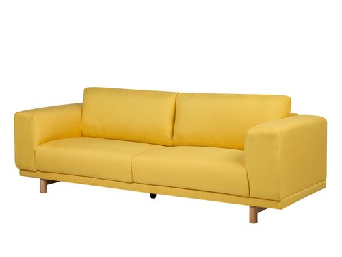 Sofa 3-osobowa żółta NIVALA na Arena.pl