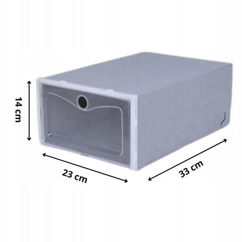 Pudełka na buty organizer szafka stojak pojemnik na obuwie x10 szt z na Arena.pl