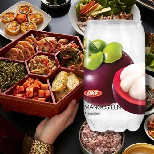 OKF Sparkling Mangosteen koreański napój gazowany mangostan 350ml na Arena.pl