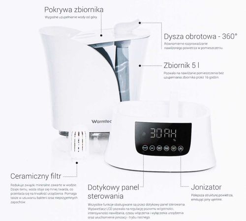 Nawilżacz powietrza Warmtec Mist Up na Arena.pl