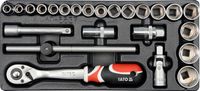 WKŁAD DO SZUFLADY ZESTAW NASADEK 1/2'' 24 CZĘŚCI - YT-5537