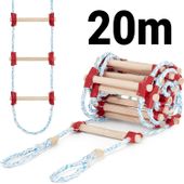 Drabina sznurowa linowa na dach ATESTOWANA 20m