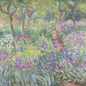 Plakat 40x40cm The Artist’s Garden in Giverny, Monet Vintage