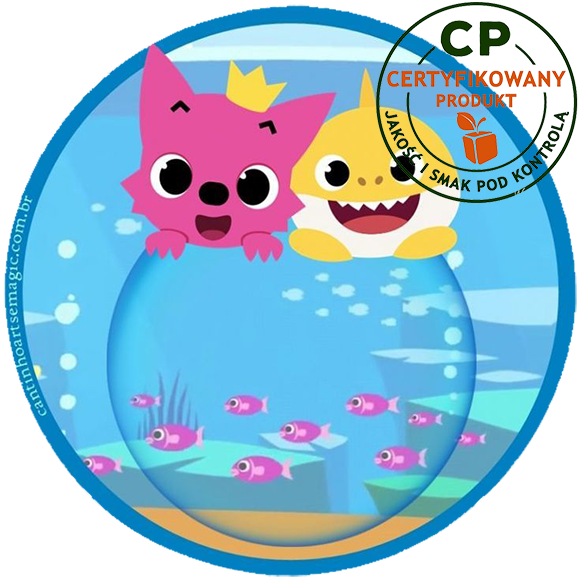 Opłatek na tort Baby Shark zdjęcie 1