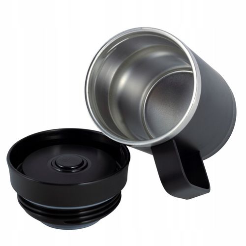 KUBEK TERMICZNY Z UCHEM TERMOS STALOWY SCZELNY pojemny bidon KAMILLE 360 ml na Arena.pl