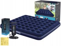 Duży Materac Dmuchany Dwuosobowy Łóżko z Pompką 203x183x22 Bestway