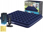 Duży Materac Dmuchany Dwuosobowy Łóżko z Pompką 203x183x22 Bestway
