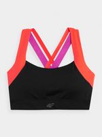 4F Biustonosz treningowy szybkoschnący z średnim wsparciem damski XS